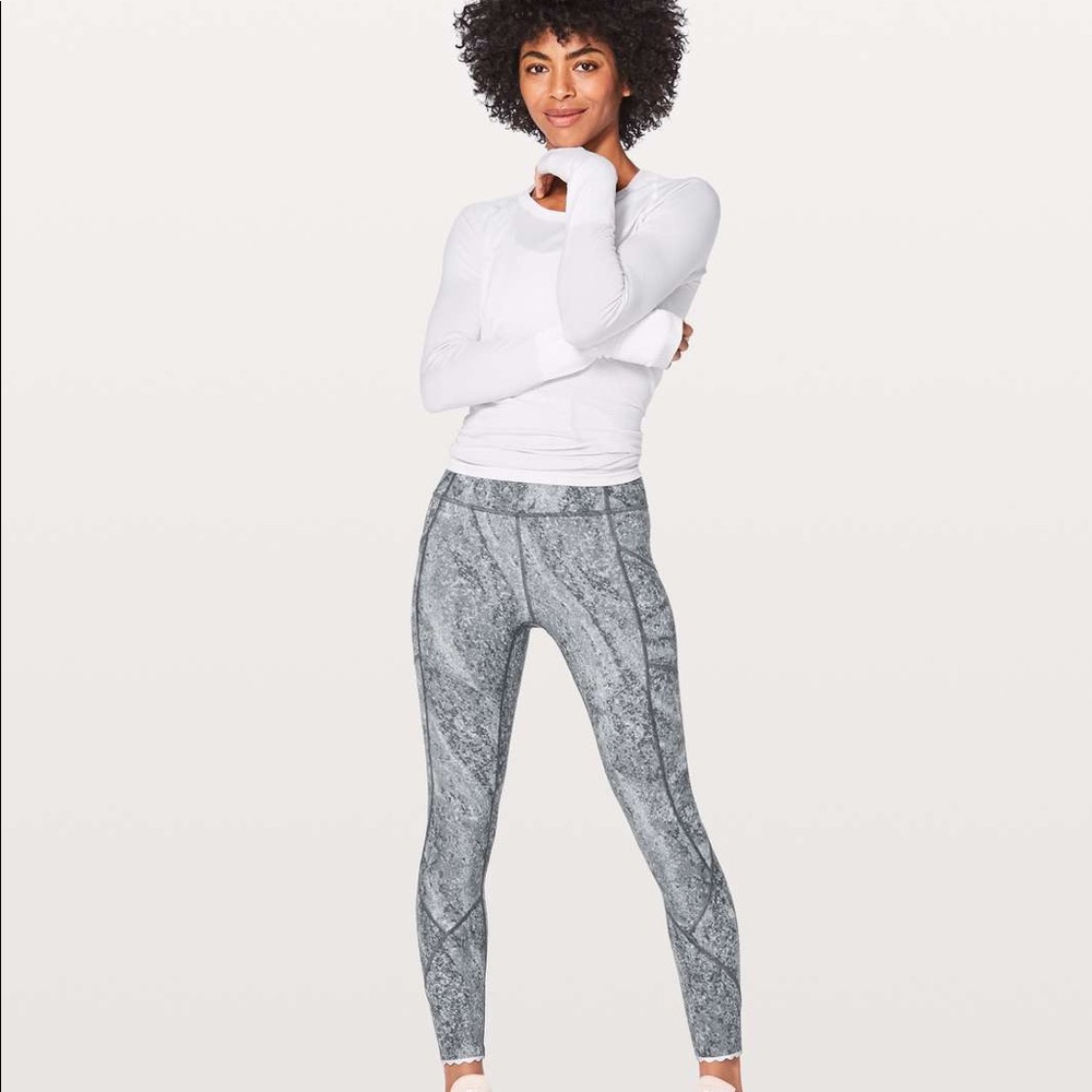 Lululemon Tight Stuff Area Ice Grey Leggings | NEW